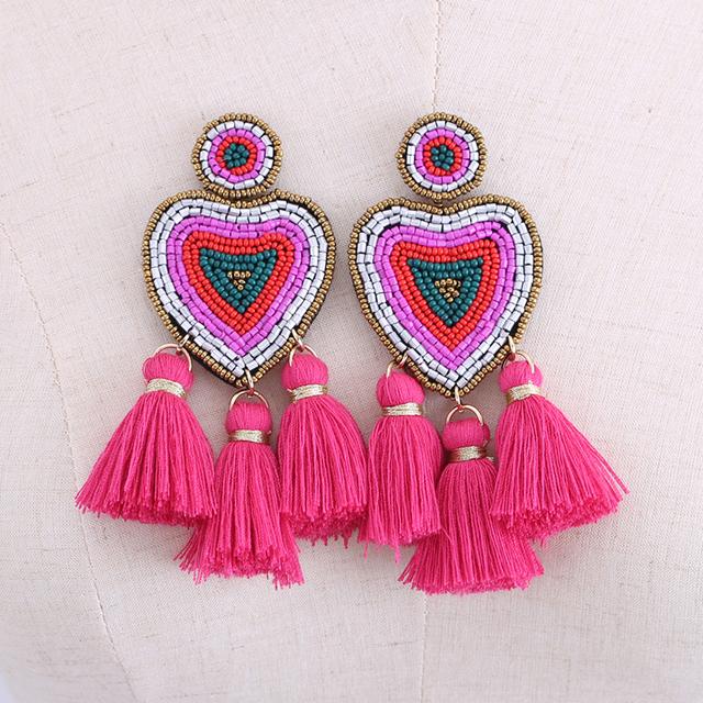 Aretes De Mujer Modernos Módní náušnice kapkové náušnice pro ženy Květinový střapec Náušnice Svatební Brincos šperky Dívka Dárky
