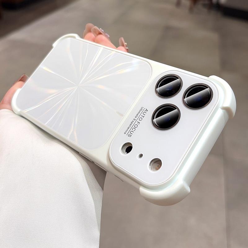New 6D Colorful Laser Aurora Hard PC Case For For Iphone 17 16 1 14 13 Pro Max Air Soft Bumper Shockproof Glass Camera Cover