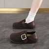 Light Luxury and Velvet Two Wear Birkenstock Lazy Pedal Velvet Women's Shoes To Keep Warm, Versatile Festival To Keep Warm