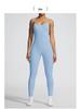 Nahtloser Hochelastischer Yoga-Jumpsuit mit Cross-Back-Design