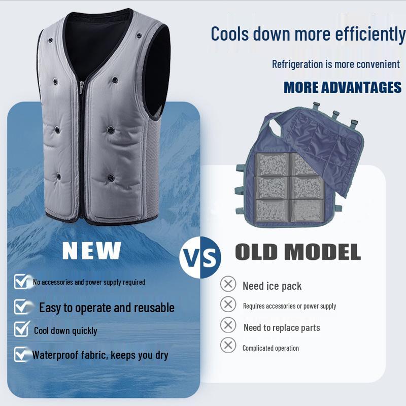 Custom Summer Cooling Vest: Ice-Cold, Breathable & Water-Cooled for Outdoor Cycling