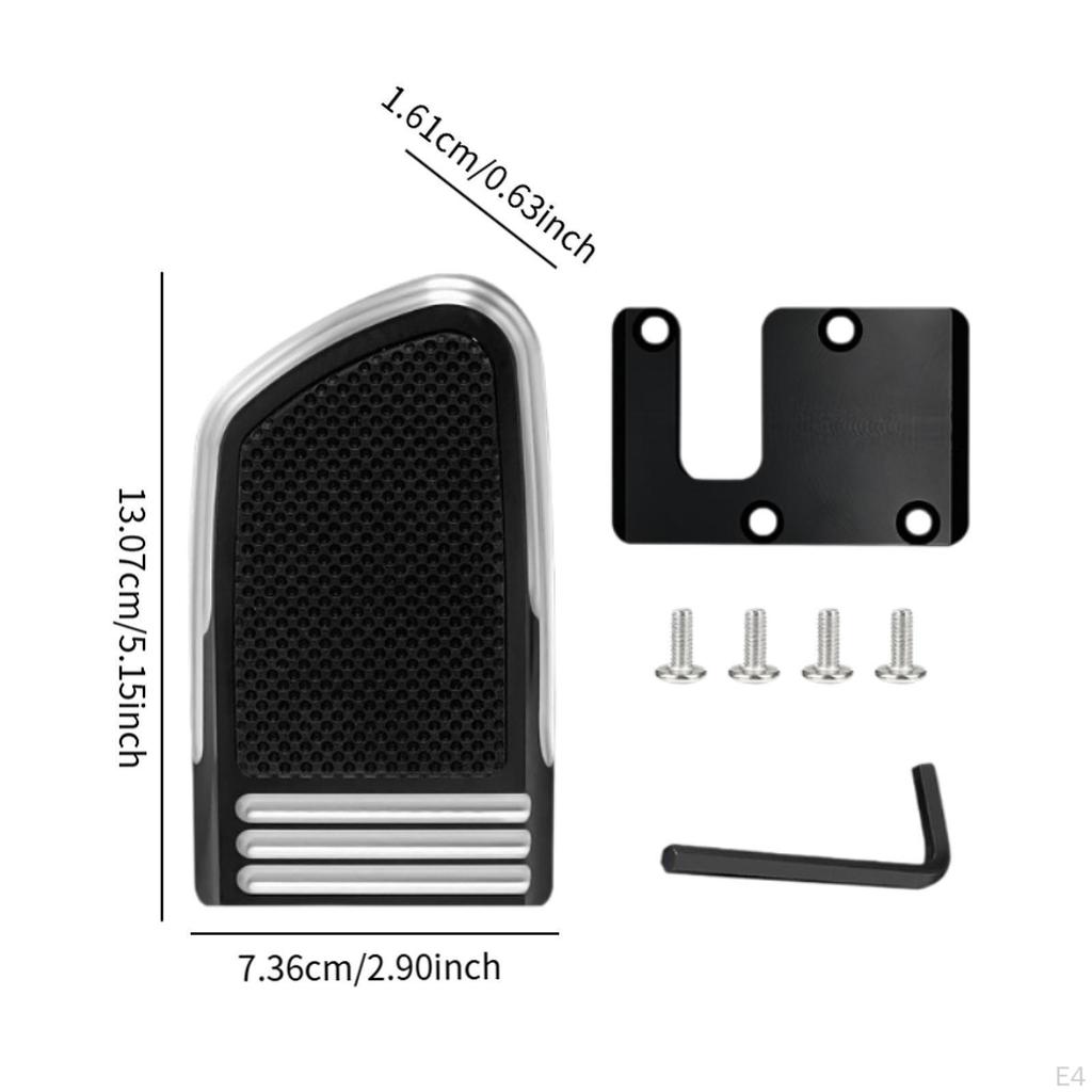 Brake Pedal Cover Directly Replace Extender Set, Metal for Softail Standard Road King S/ST Anti Slip