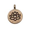 Charms Rose Lotus Pendants Wedding Jewelry Findings QC107