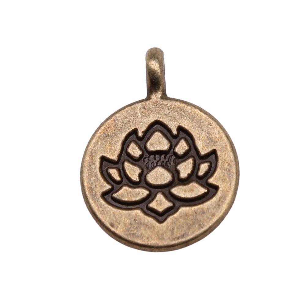 Charms Rose Lotus Pendants Wedding Jewelry Findings QC107