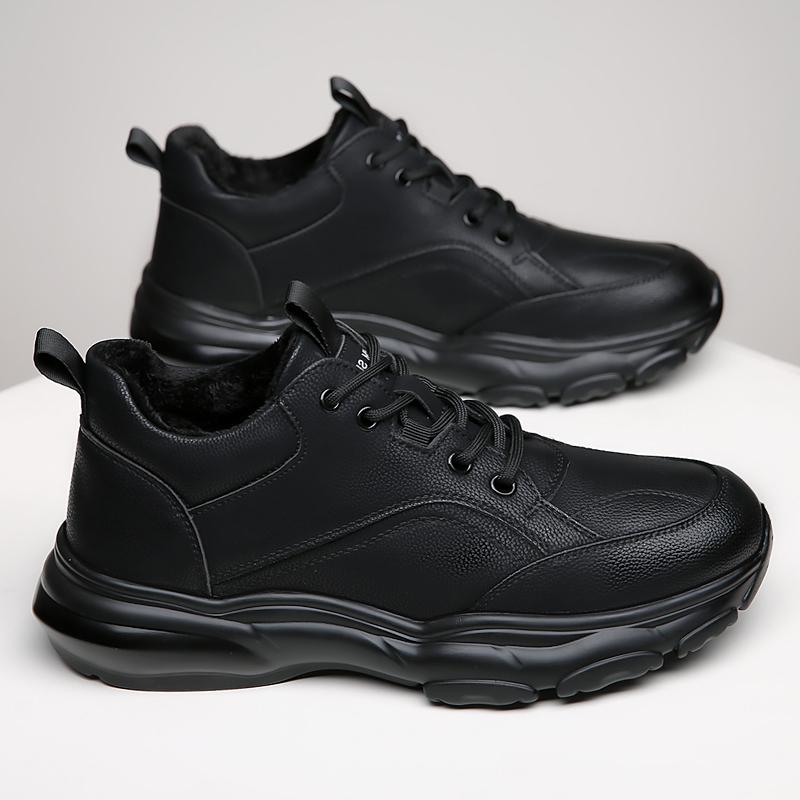 

Кожаная обувь для мужчин Натуральная кожа Повседневная обувь Деловые оксфорды Высококачественная дизайнерская рабочая обувь 44 чёрный