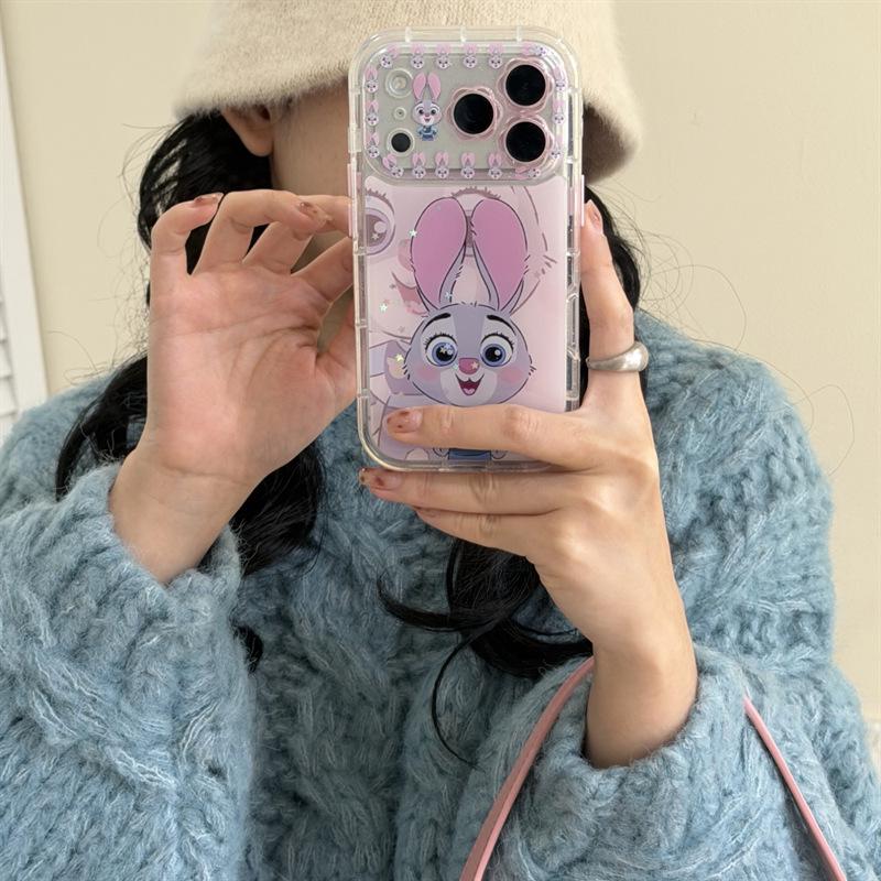 Nick and Judy Cartoon Epoxy Case for iPhone 14/13 Apple 17/16/15 PRO MAX - Anti-Fall Protection