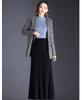 Women's High-Waisted Fishtail Velvet Skirt - Mid-Length Slimming Design for Autumn and Winter