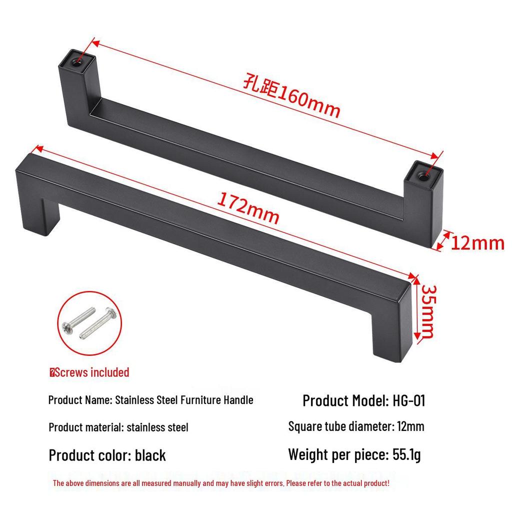Modern Simple Stainless Steel Kitchen Cabinet & Wardrobe Handle for Doors and Drawers