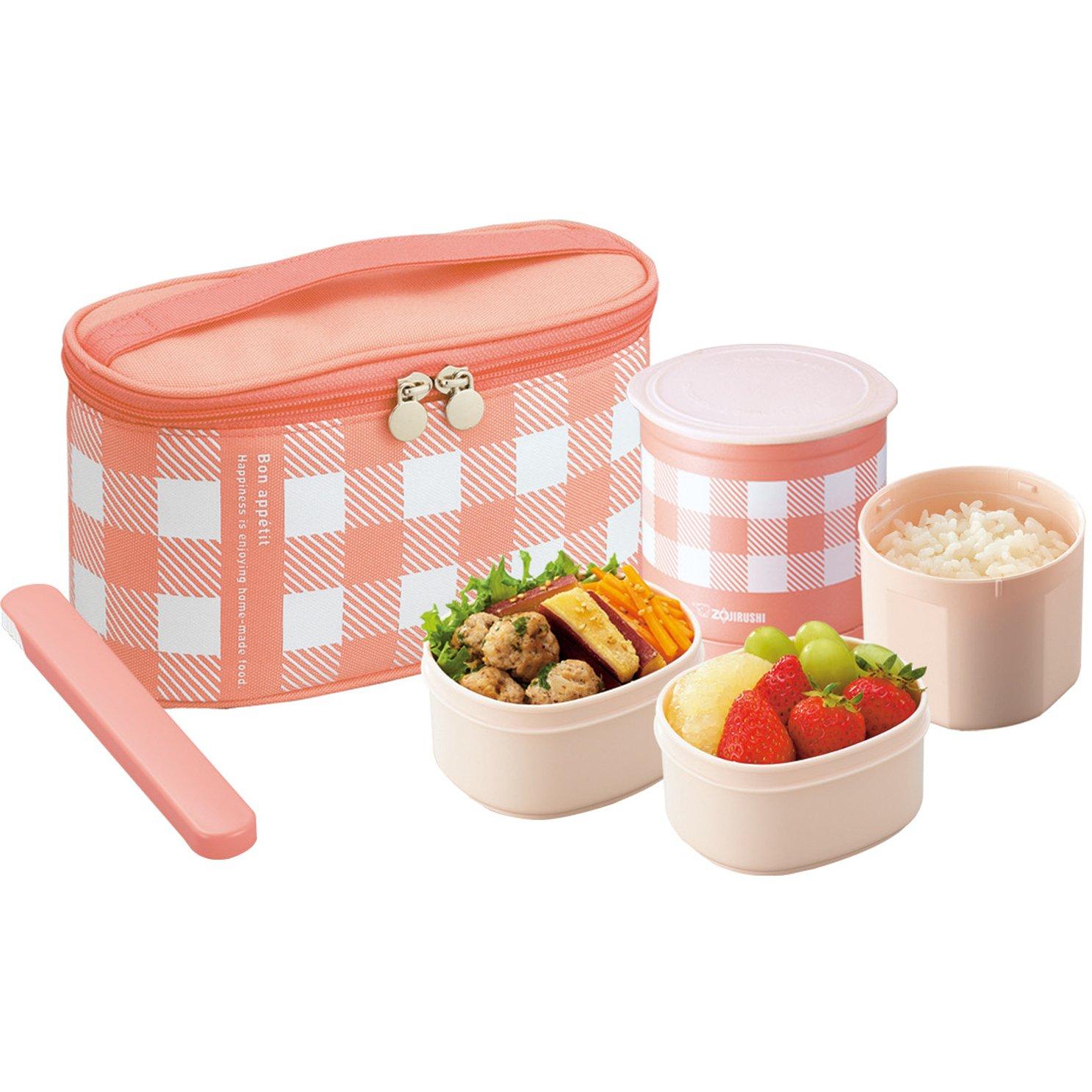 

ZOJIRUSHI Thermal Lunch Box [0.4 Go] Coral Pink SZ-GD02-PM