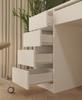 Möbelset Schreibtisch Arto + Kommode Malwa M6 + Regal R60 Weiß Für Büro