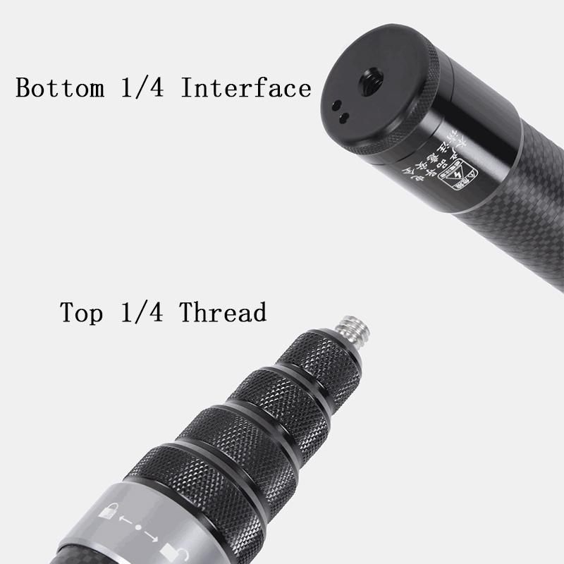 For Insta360 X5 X4 X3 X2 3m Long Carbon Fiber Extended Selfie Stick Scalable Monopod Stick Tripod for GoPro DJI Action Camera 7