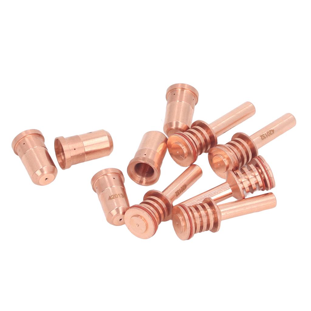 5Pcs 420132 Electrodes 5Pcs 420134 Nozzles Brass Cutting Nozzle Electrode Set for PMX 30AIR Plasma