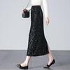 Brand High Waist Slimming Midi Skirt - Spring/Autumn Women's Back Slit Bodycon Style