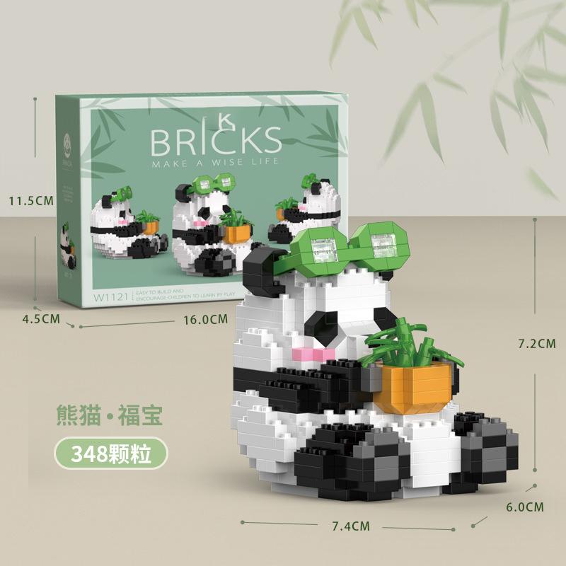 

Panda Building Blocks for Children 6 To 10 Years Boys Girls Gifts Kids Toy Games Educational Diamond Building Block Model Bricks