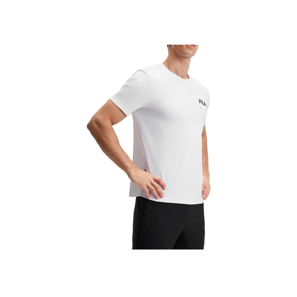 New FILA Fitness T Shirt Men's Jade White A11M521106F-WT