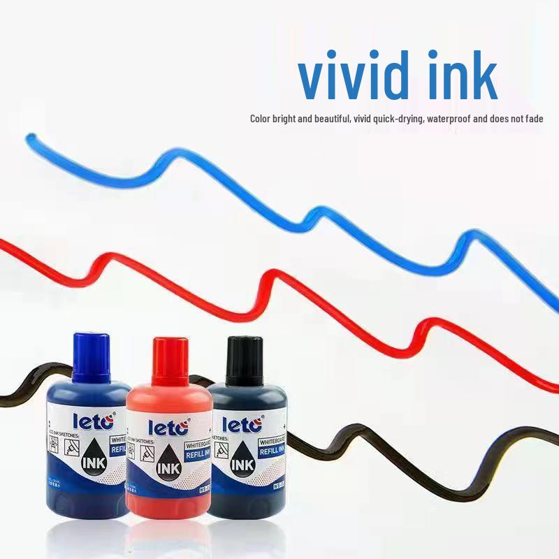 

100ML Large Capacity Erasable Whiteboard Ink Refill - Easy to Erase, Environmentally Friendly, Black/Red/Blue for Office & Teachers красный