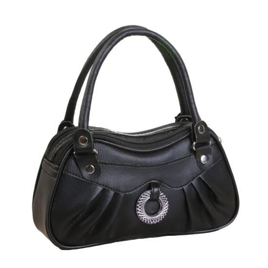 Geantă de mână de culoare solidă pentru femei, din piele artificială, geantă de umăr