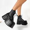 Women's Shoes Spring and Autumn Martin Boots Lace-up Muffin Platform Short Boots Round Head Fashion Women's Boots