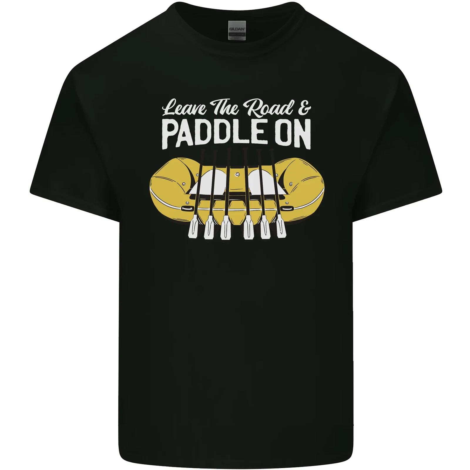 

Paddle On Funny White Water Rafting Dinghy Kids T-Shirt Childrens S
