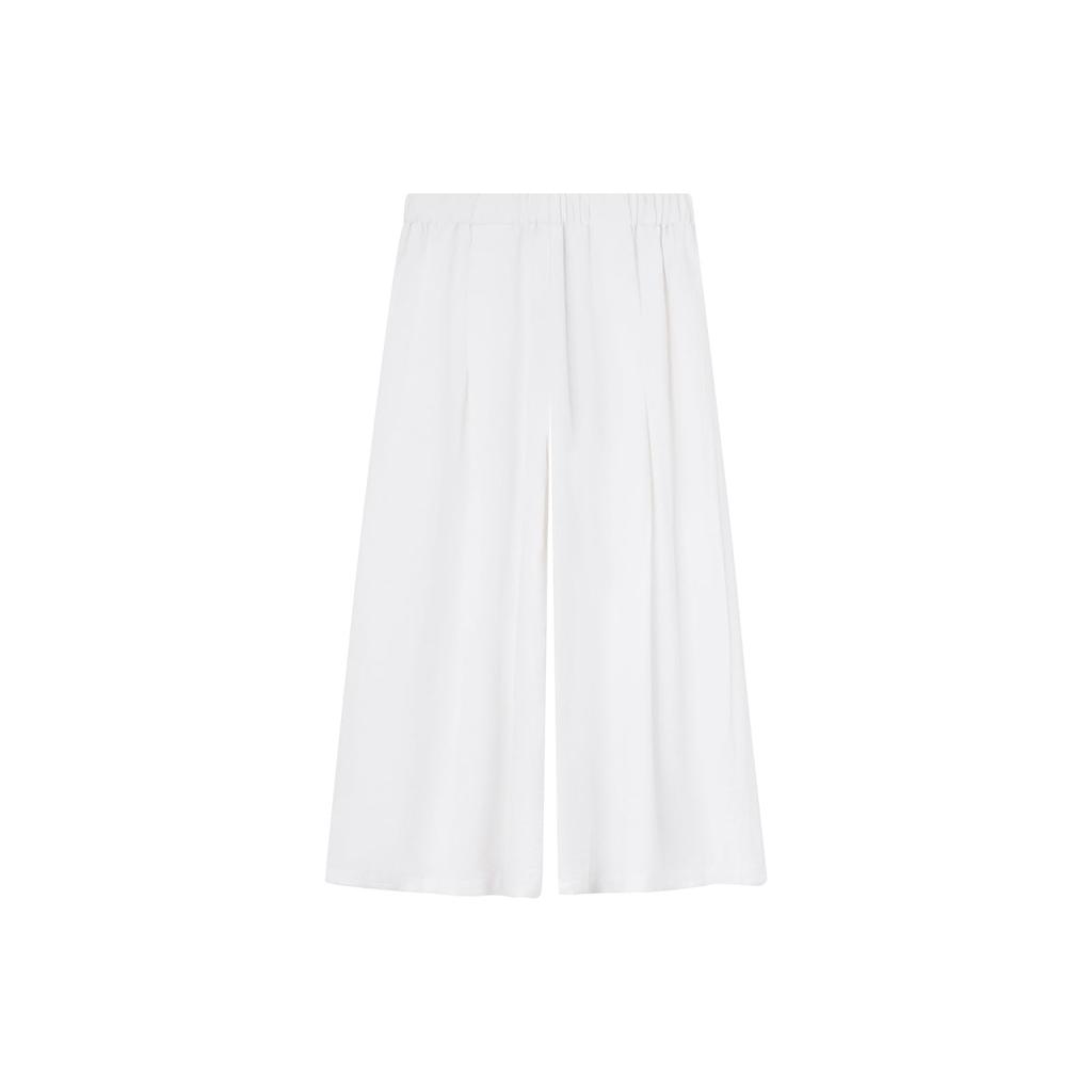 Huaxure Hemp Gaucho Long Summer Slightly Machine Cool Pants Women's Wide-Leg Pants, Lightweight, Pants, Pants, Wear, Sheer, Stretch, Washable, Soft,