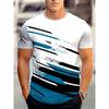 3D Digital Printing Casual, Comfortable and Versatile Men's Round Neck Short Sleeves