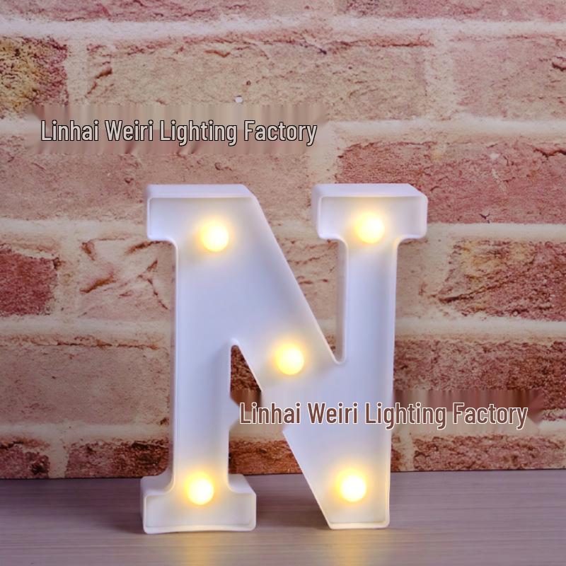 LED Luminous Letter and Number String Lights for Birthday, Proposal, and Event Décor
