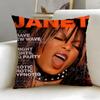classic singer Janet Jackson Cushion Cover Soft  EasyWash Pillow Case  Versatile for Couch Bed Travel and Office