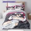 Set Copripiumino Trapuntato con Motivo Anime Federe Decorazione Casa Regalo di Compleanno (1 * copripiumino + 2 * federa, senza nucleo)