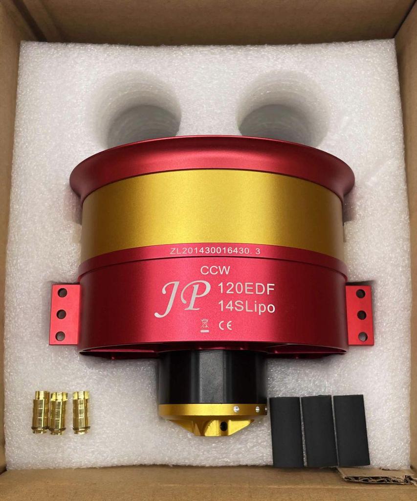120mm All-Metal JP Ducted Fan: Forward/Reverse 12-Blade EDF Turbojet for 12S Fighter Power.