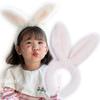 BIANHUAN Bunny Ear Headband for Babies, Kids, and Adults, Cute Costume Bunny Ears, Party Supplies, Bunny Ears, Cat Ears, White and Black, Fluffy,