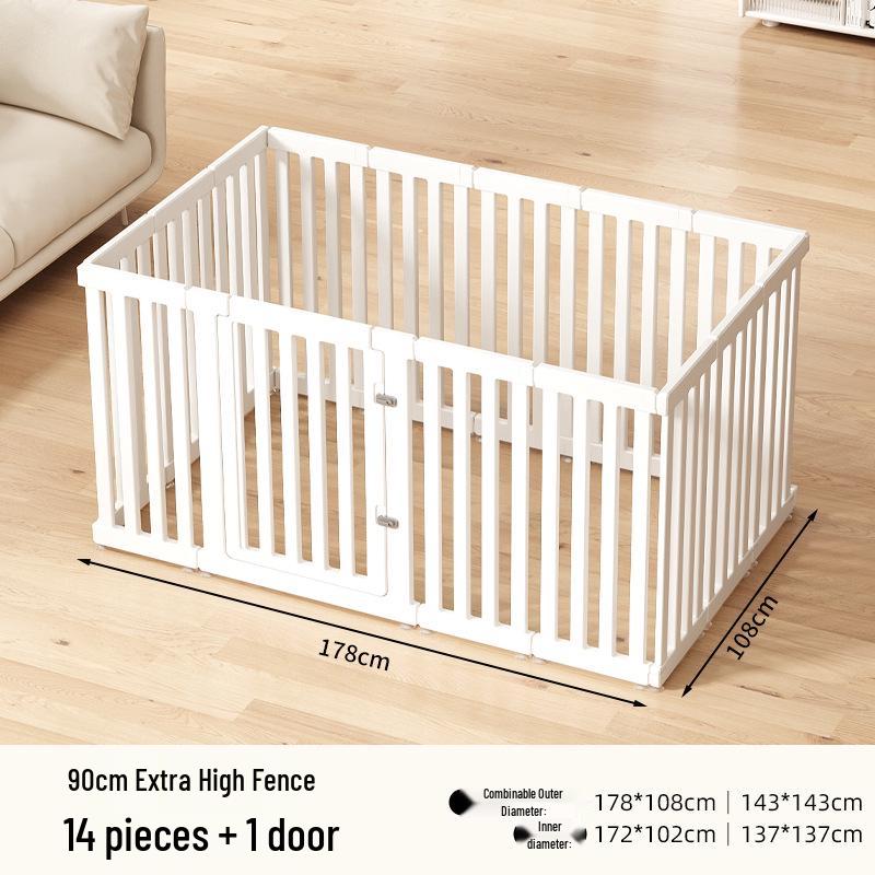 Super High 90cm Pet Fence with Large Buckle for Medium to Large Dogs - Resin Dog Cage Fence for Home Use