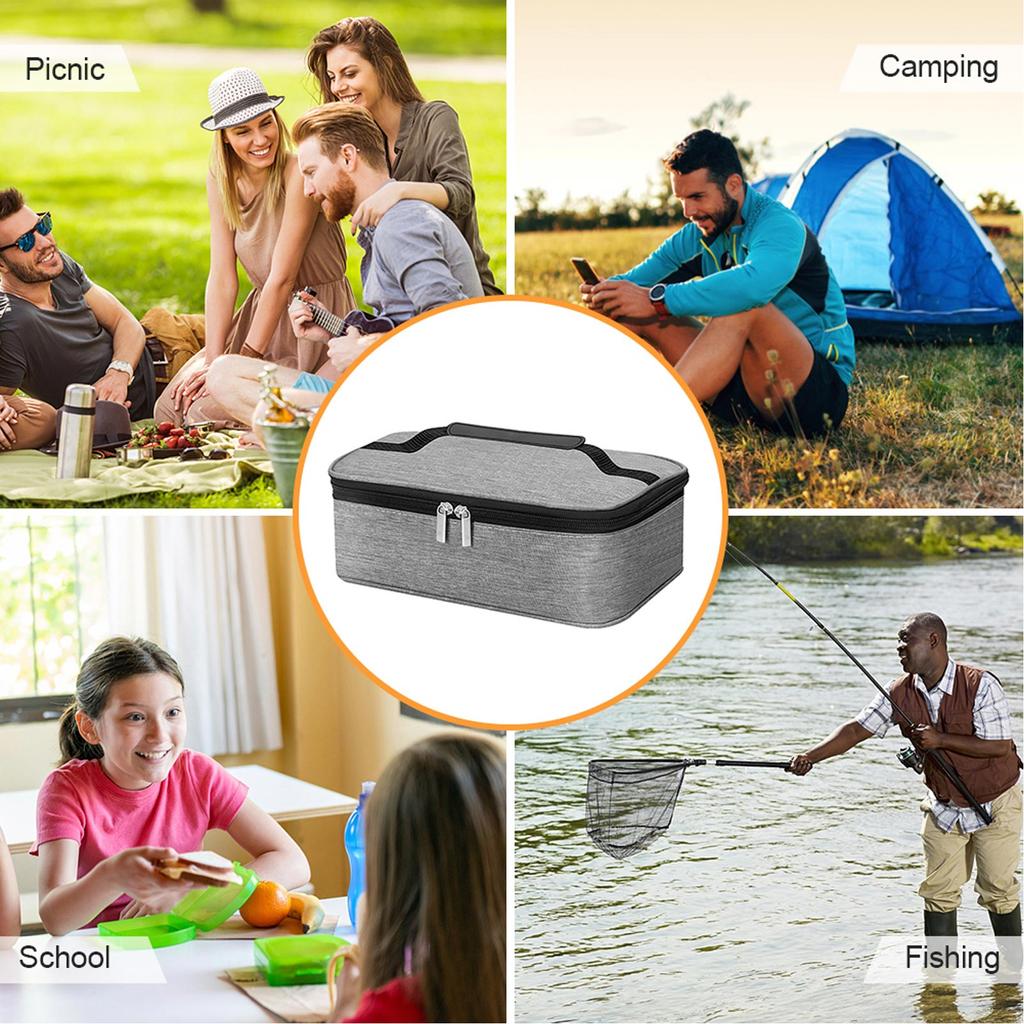 Przenośna torba termiczna z izolacją termiczną Mini torba na lunch na pikniki kempingowe i grillowe