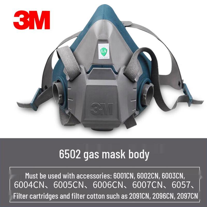 3M 6502 Silicone Half Face Respirator Medium
