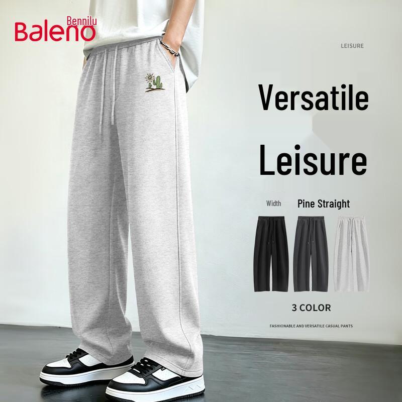 Baleno Men's Autumn Casual Knit Curved Pants