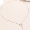 Sun And Moon Necklace for Women Plated Y Necklace Stainless Steel Hypoallergenic