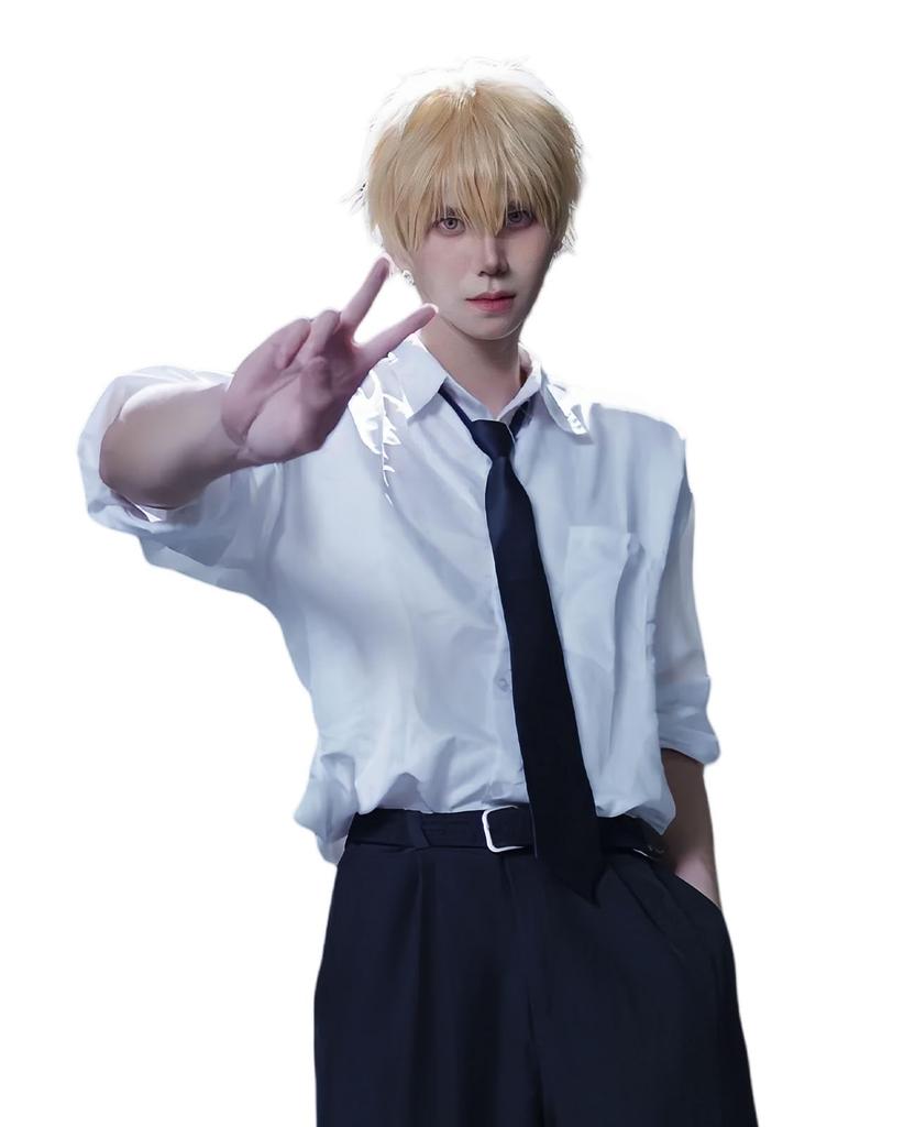 Nou-satsu Denji Cosplay Devil Hunter Suit for Adults, Halloween, Cultural Festivals, and Parties (Denji, Size L)