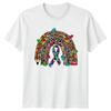 Autism Awareness Rainbow Pencil TShirt Puzzle Ribbon Tee