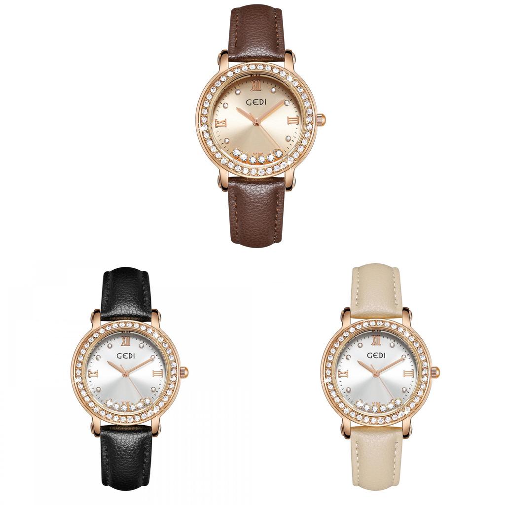 Creative Fashion Ladies Watch With Waterresistant Quartz Movement And Decorative Dial