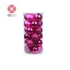 Christmas Ball Set: 24 Colorful Plastic Ornaments (3/4/6/8cm) for Christmas Tree Decorations