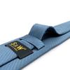 [S&W SHLAX&WING] Men's Steel Blue Solid Classic Size Tie