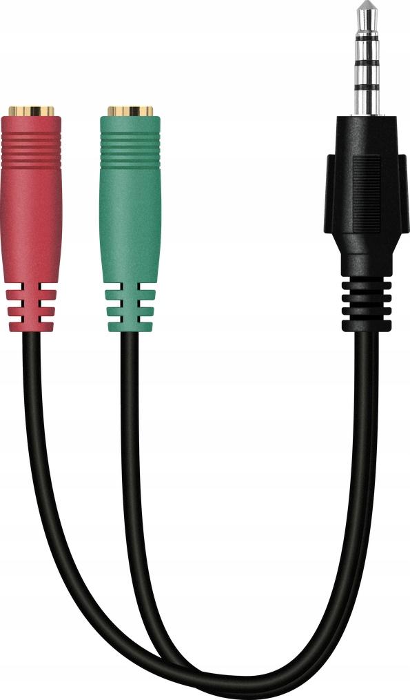 Słuchawki z mikrofonem Defender SCRAPPER 500 Gaming czerwono-czarne + adapter 4 pin + GRA