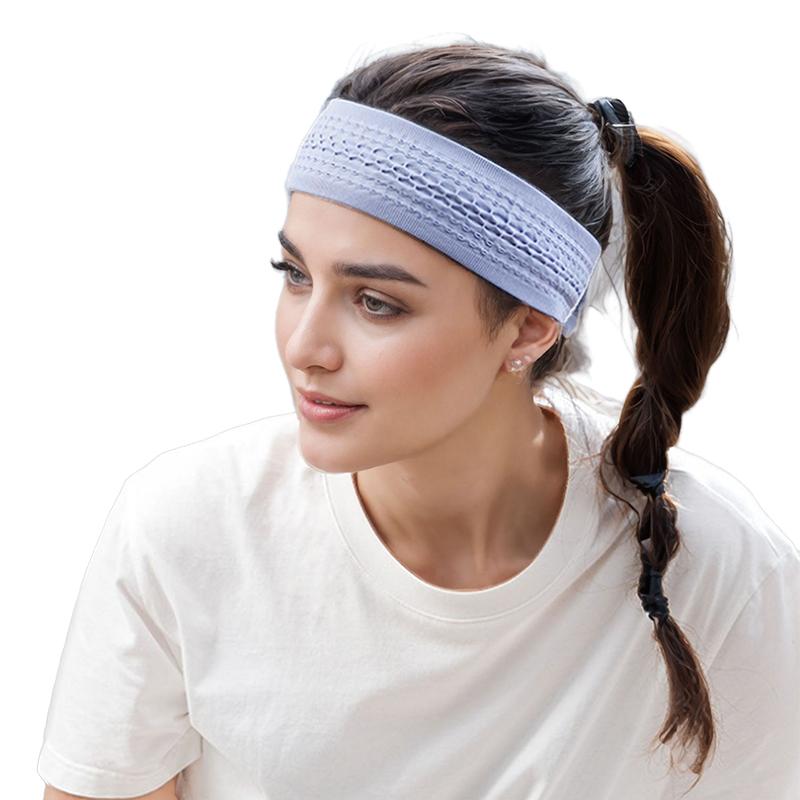 Cooling Sport Headbands for Men Women Non-Slip Moisture Wicking Workout Sweatband Fitness Running Cycling Football Yoga Hairband