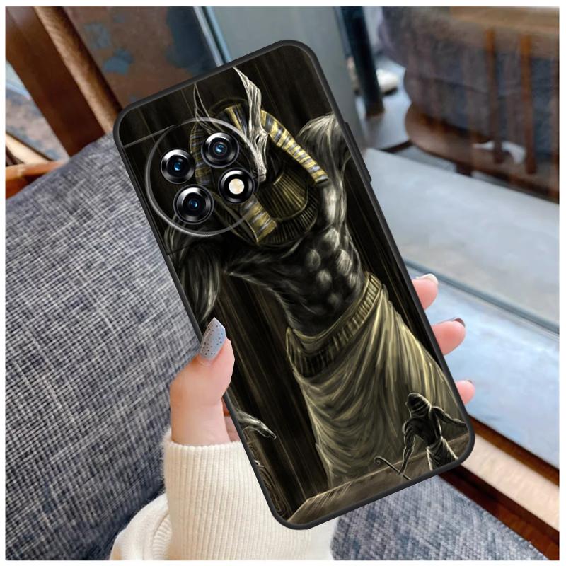 Anubis Ankh Pharaoh Case For OnePlus 13 15 13R 13T 12 12R 11 9 10 Pro 10T 8T Nord 5 CE 2 3 4 Lite N20 N30 Coque