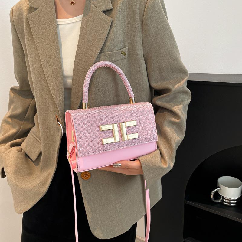2025 Winter New Simple Texture Foreign Style Women's Fashion Hand Bag Small Square Bag Commuter Shoulder Armpit Bag Women