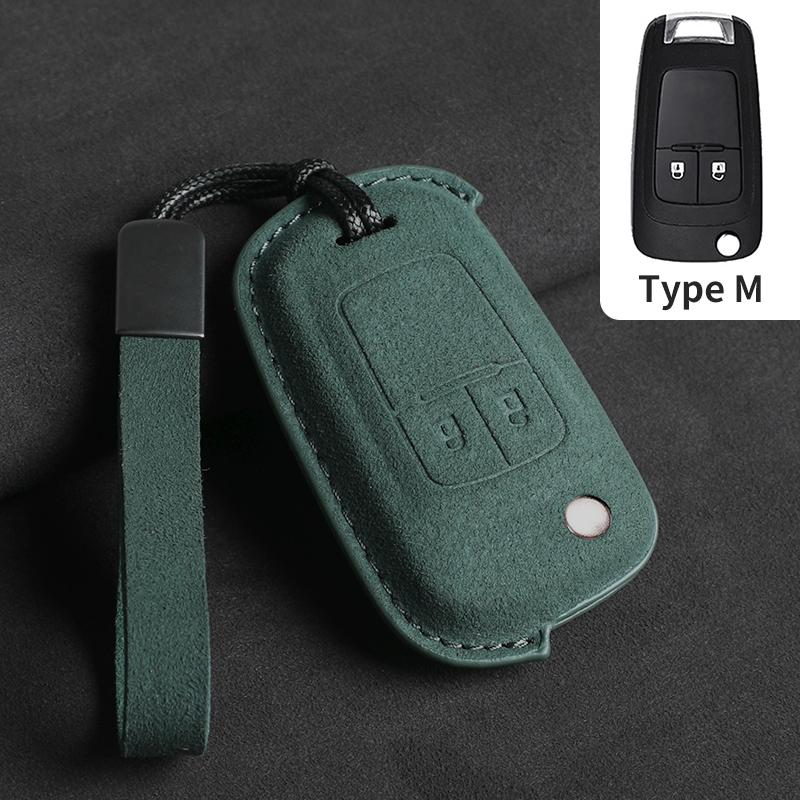 Suede Car Key Case Cover Shell Fob For Buick Encore Envision Gl6 Gl8 Excelle Regal For Chevrolet Cruze Epica Lova Camaro Impala
