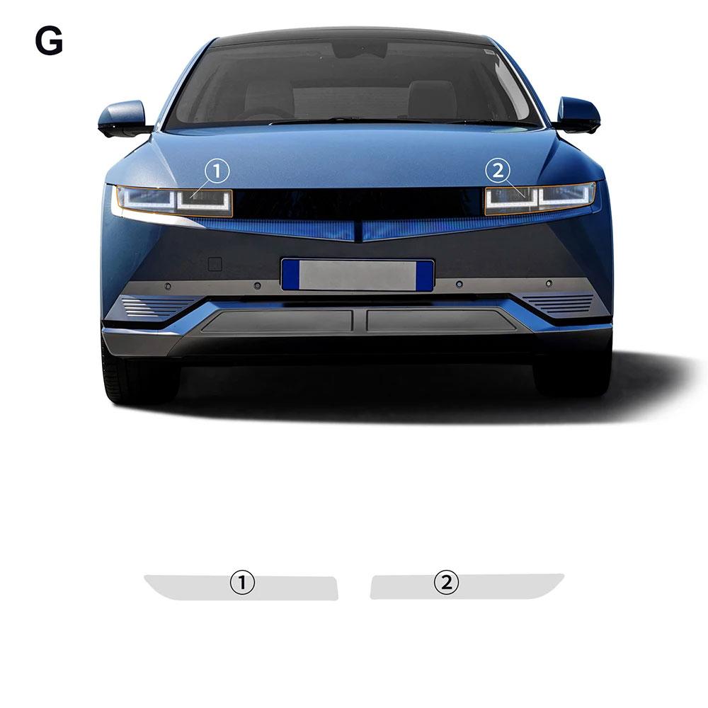 For Hyundai IONIQ 5   Accessories Pre-cut Car Headlight Paint Protection Film Rearview Mirror PPF Clear Decal Sticker