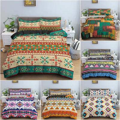 3D Ethnisches Geometrisches Muster Bettbezug Bettwäscheset Für Schlafzimmer Luxuriöser Bettdeckenbezug Weich Gemütlich King Queen Full Doppel Bettwäsche