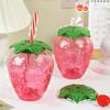 Strawberry Cup Can Insulated Milk Drinking Cups Students Beverage Tea Plastic Party Favors Bottles Water