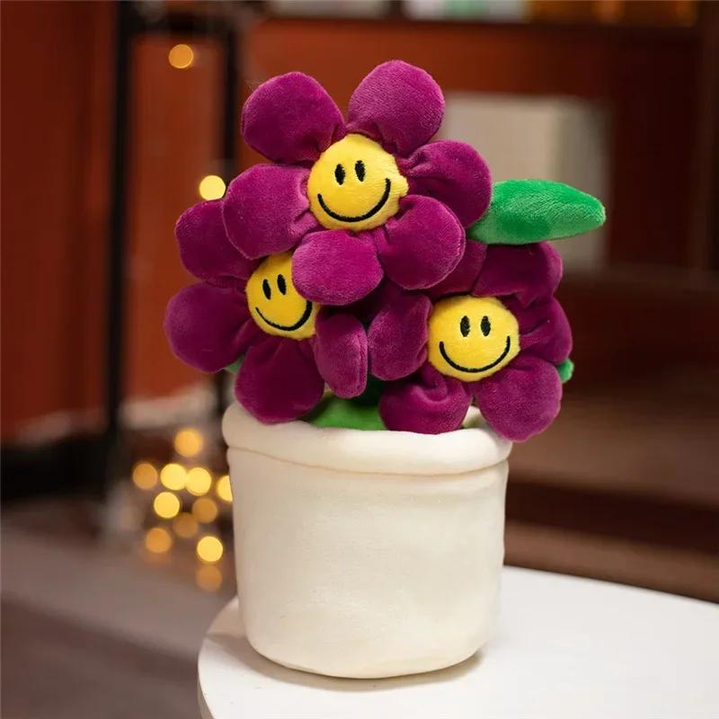 

30cm Tulip Plant Plush Toy Succulent Plant Plush Stuffed Toy Potted Flower Decoration Toy Creative Gift for Room Bookshelf Decor