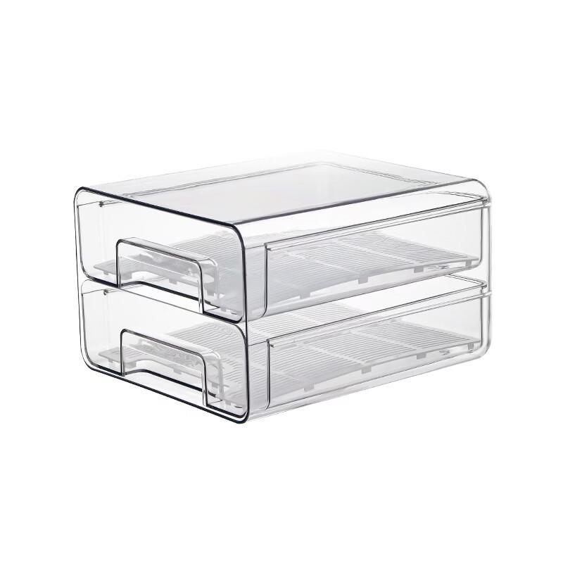 ZISIZ Two-Layer Drawer Egg Storage Box